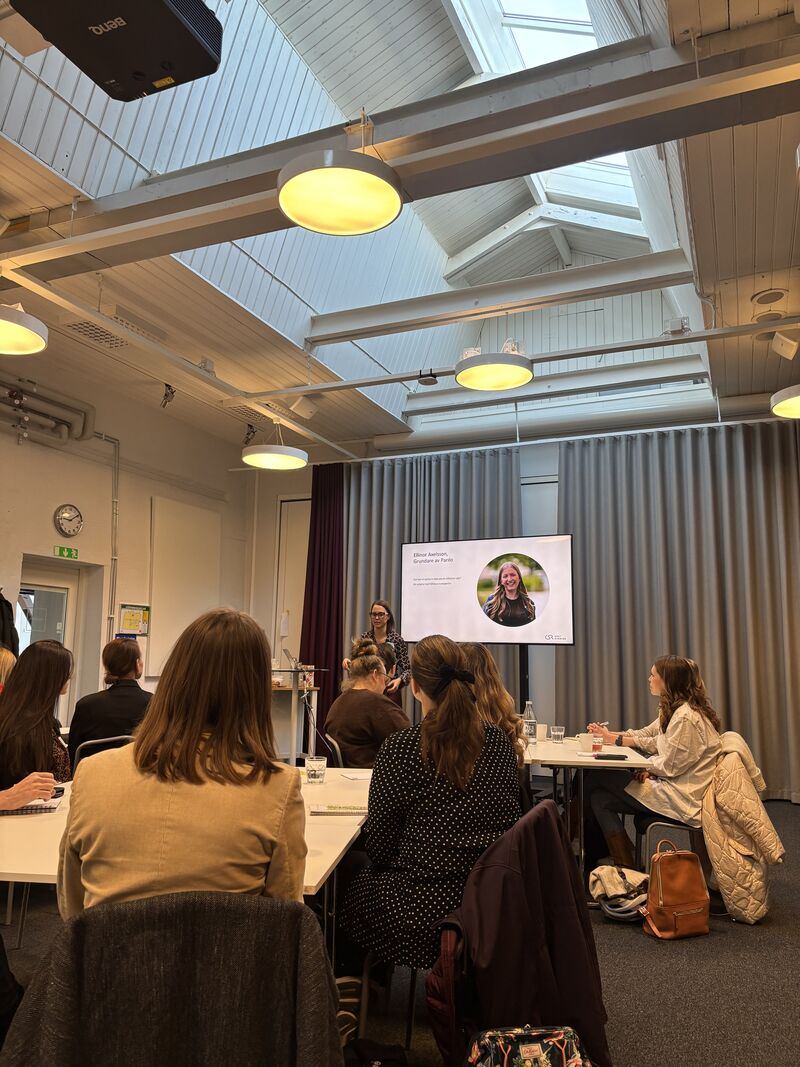 Ellinor Axelsson föreläser för CSR Västsveriges fokusgrupp för hållbara inköp och värdekedjor i Göteborg