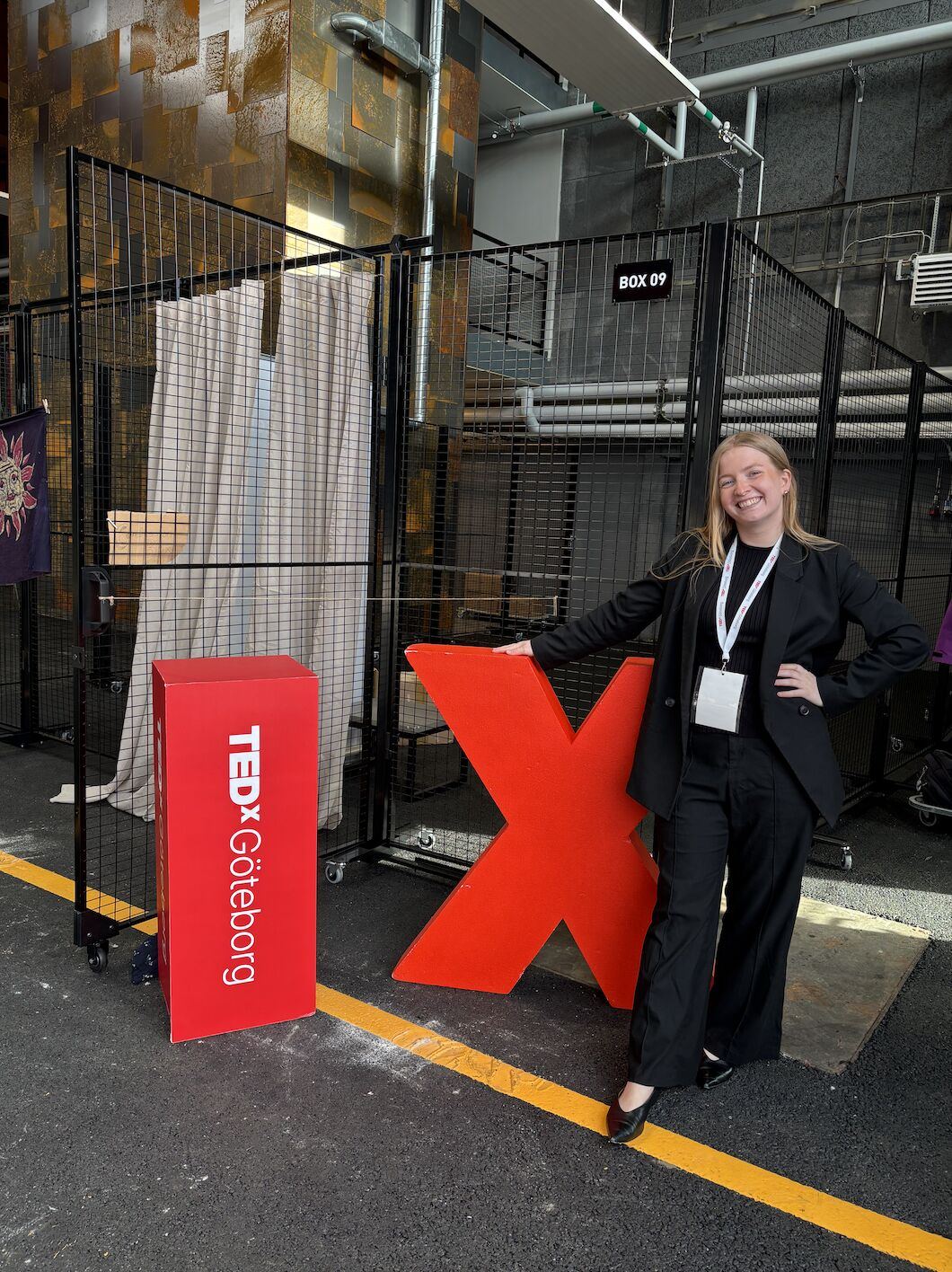 Ellinor Axelsson som talarcoach på TEDxGöteborg