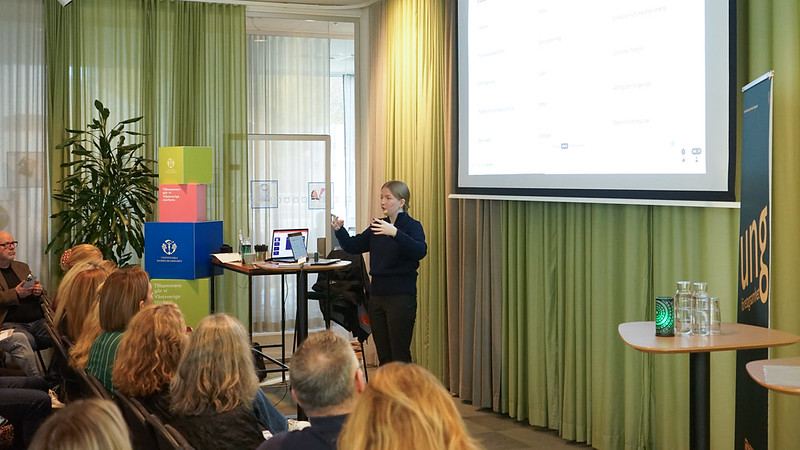 Ellinor Axelsson föreläser om hållbart företagande på Västsvenska Handelskammaren i Göteborg
